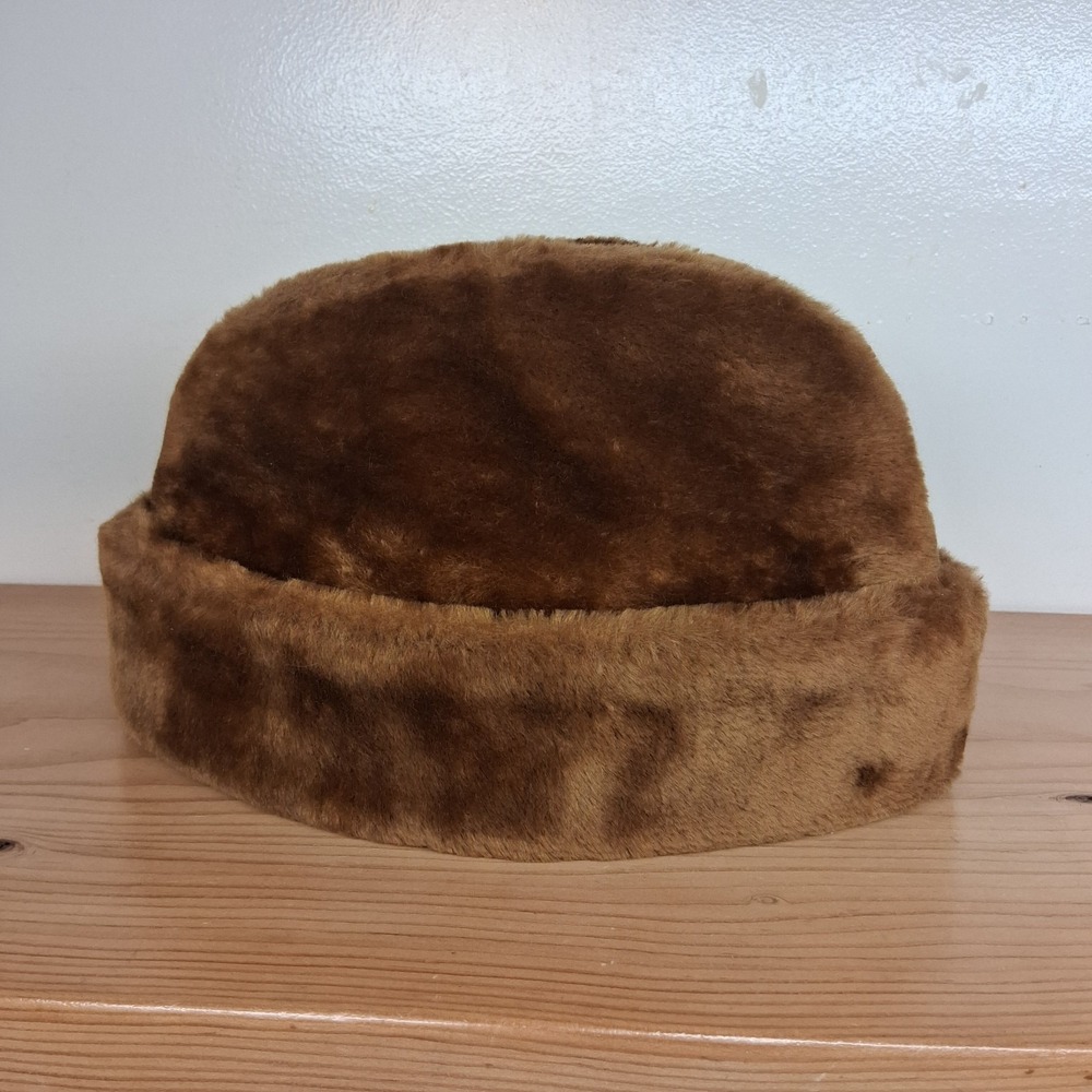 North King JJ Seifter & Sons Brown Fur Crossack Hat Sz Small Union Made - Picture 3 of 10